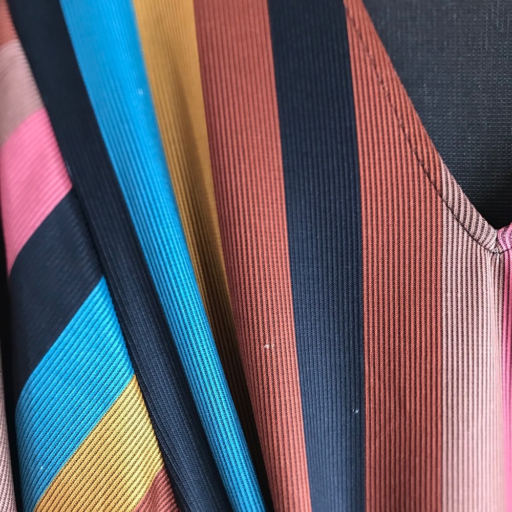 Zara Striped Multicolor Midi Dress - Picture 8 of 10